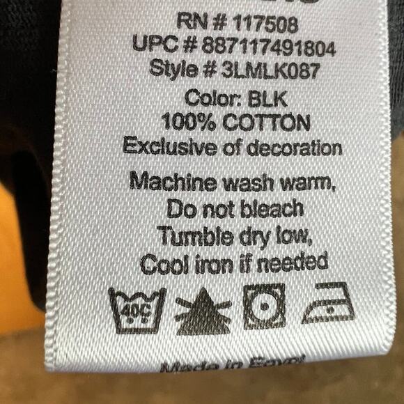 LEVIS black long sleeve henley men's size XXL - Picture 6 of 6